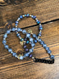 Blue/black/silver/gold Erimish set of 3