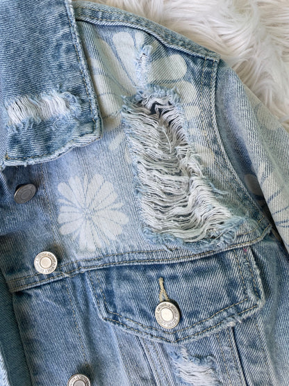 DAISY PRINT JEAN JACKET