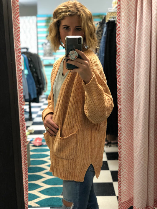 CHENILLE CARDIGAN