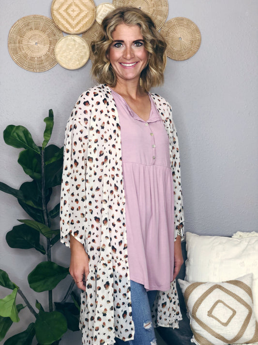 LEOPARD KIMONO