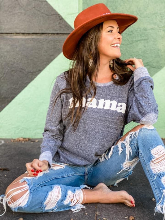 ELBOW PATCH MAMA SWEATER