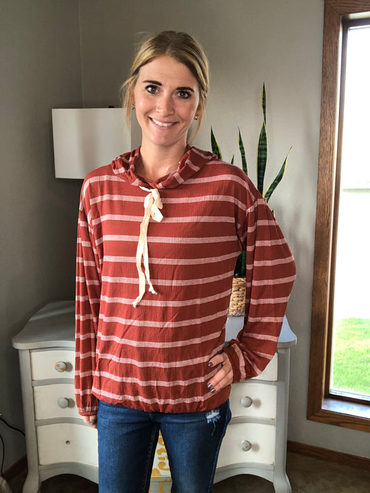 STRIPED HOODIE