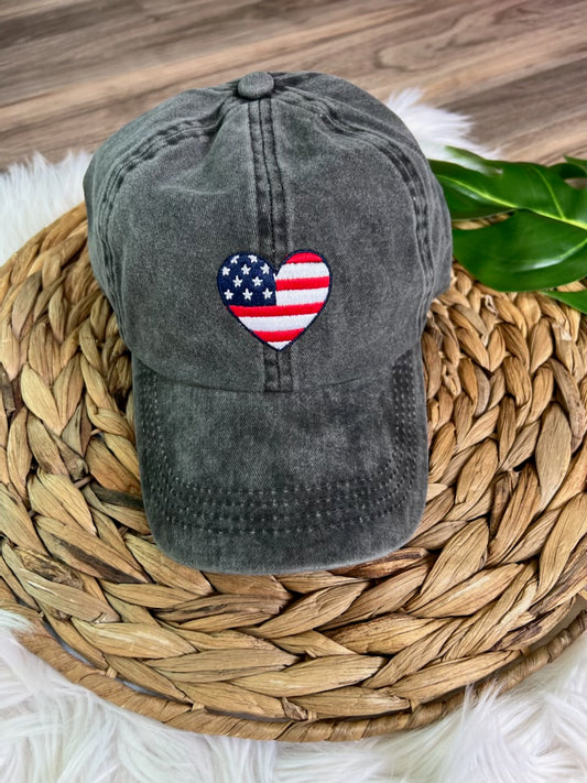 USA HEART HAT