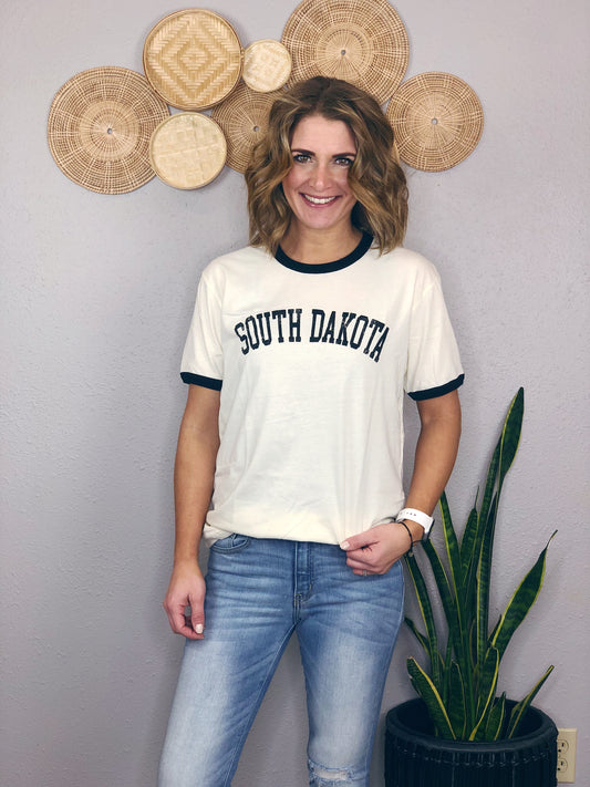 SOUTH DAKOTA RINGER TEE