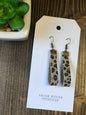 LEOPARD LOOP LEATHER EARRING