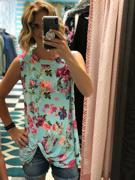 FLORAL FRONT KNOT