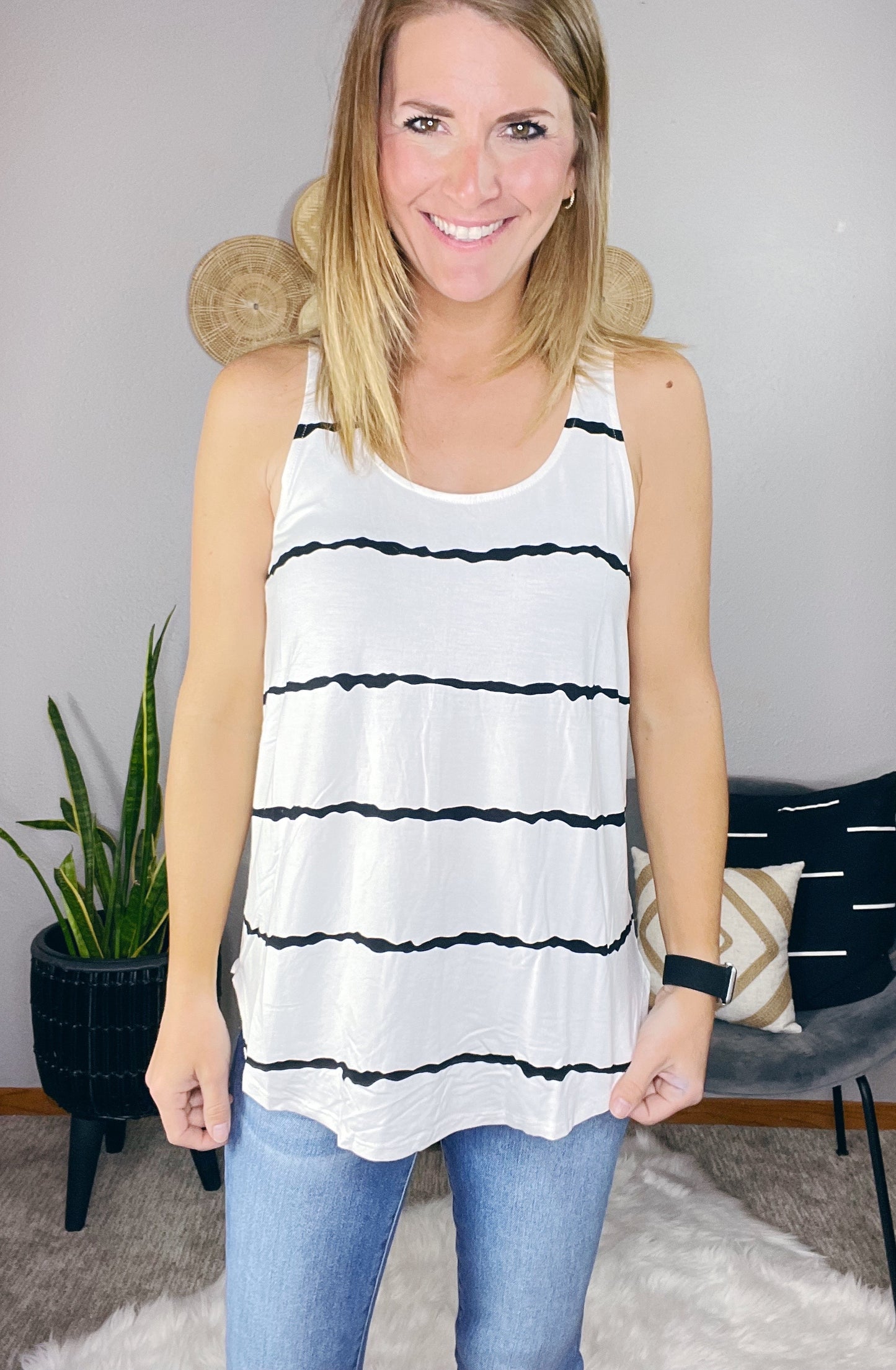 WAVE STRIPE TANK