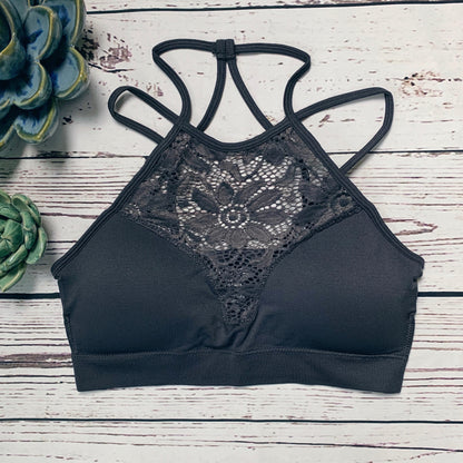 HIGH NECK PADDED BRALETTE