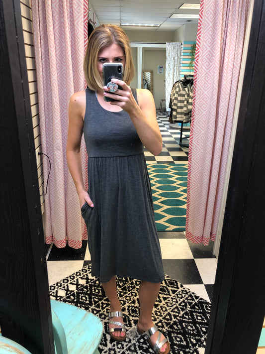 GREY TANK DRESS