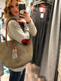 SAGE TOTE W/ TASSEL