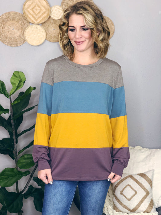 COLOR BLOCK TUNIC
