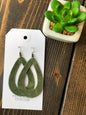 GREEN CIRCLE EARRING
