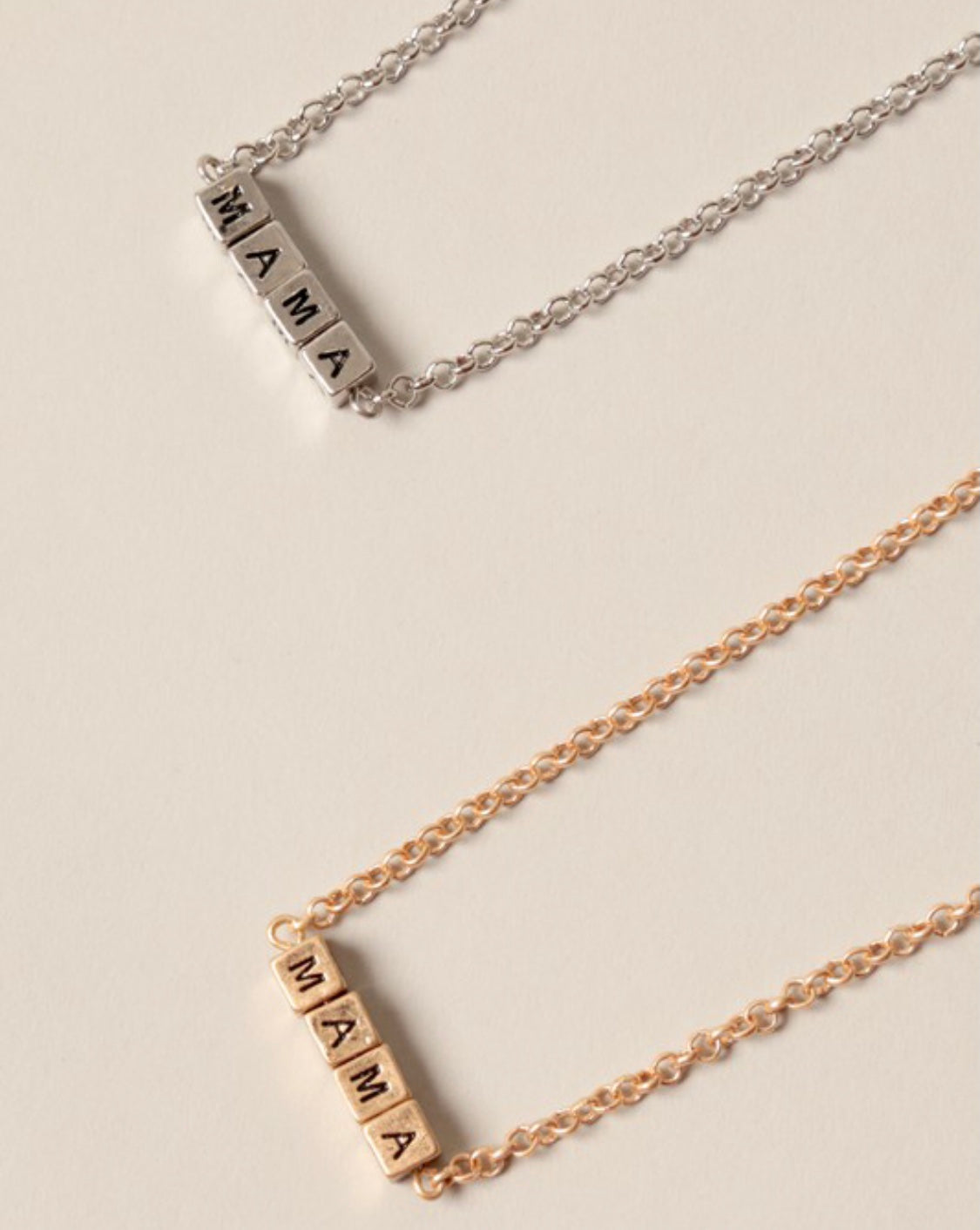 MAMA BLOCK NECKLACE