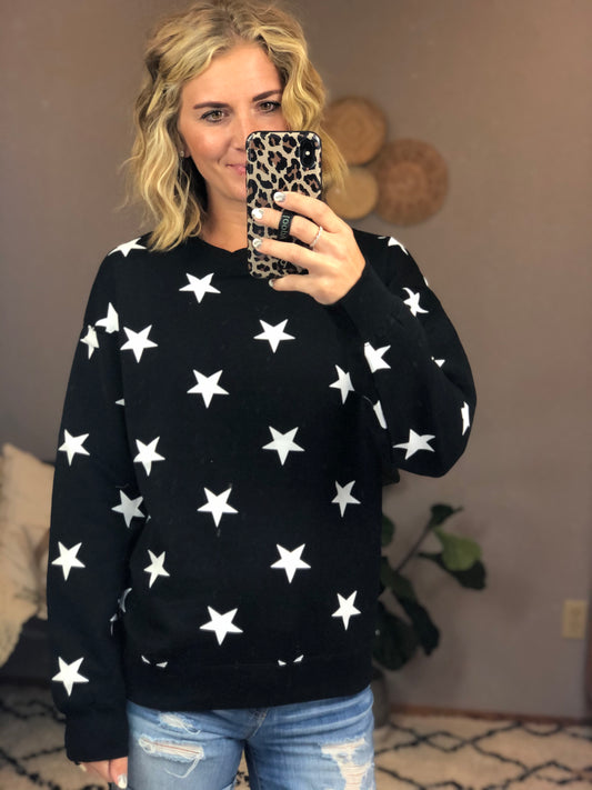 STAR CREW NECK SWEATSHIRT