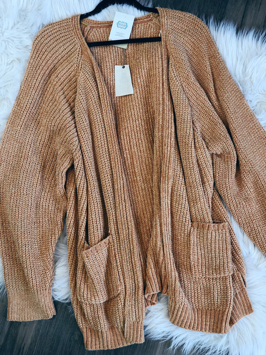 CHENILLE CARDIGAN {EXTENDED SIZE}