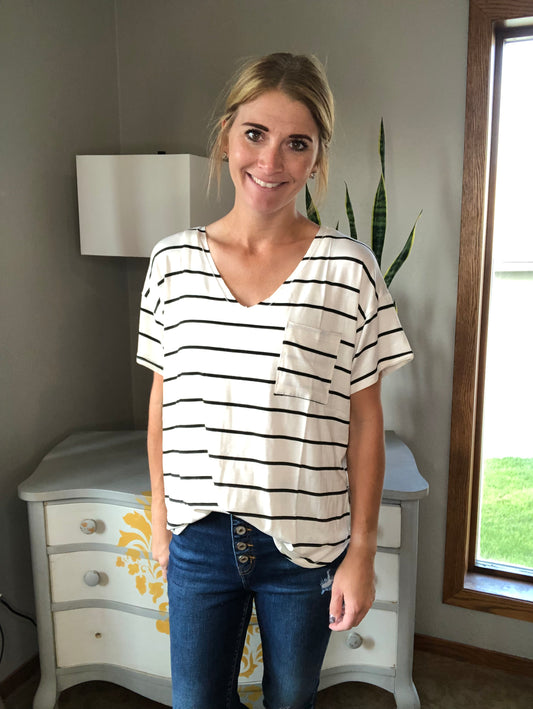 STRIPED TEE
