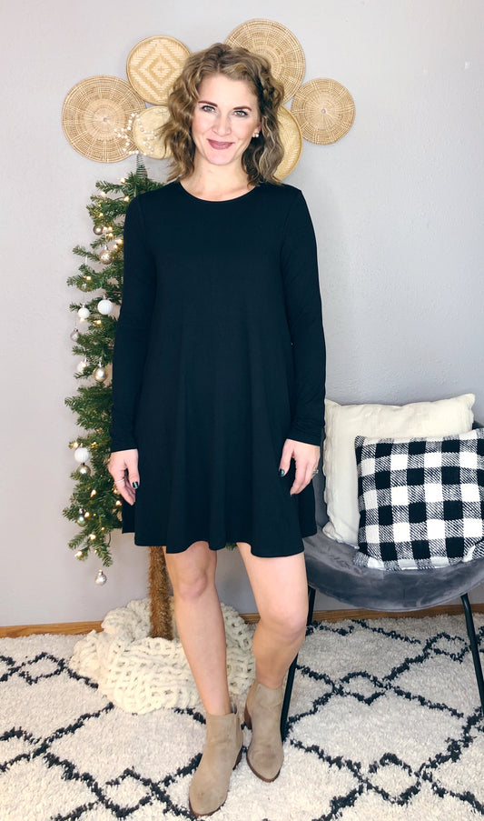LONG SLEEVE TUNIC W/ POCKET