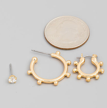 BEADED HOOP SET