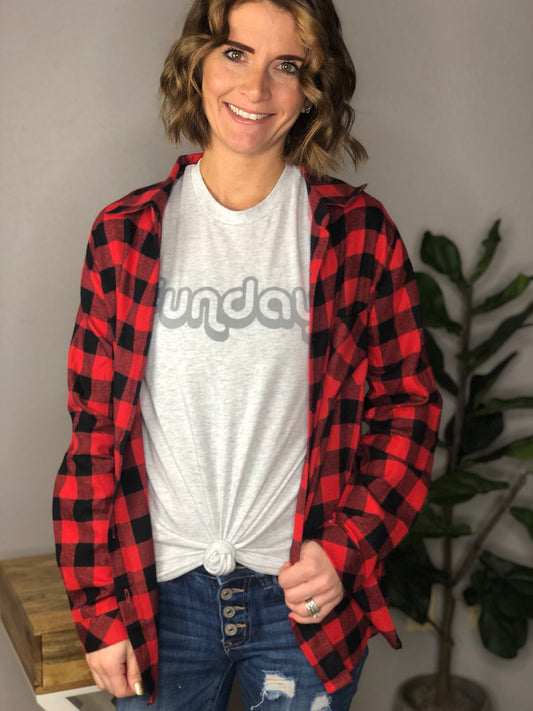 BUFFALO PLAID BUTTON UP