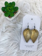 GOLD LEATHER EARRING (1)