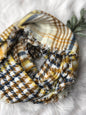 MUSTARD PLAID INFINITY SCARF