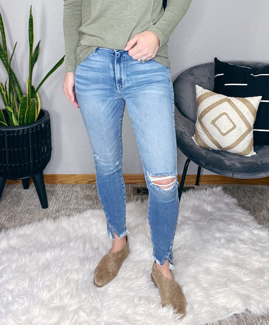 GEMMA HIGH RISE ANKLE SKINNY JEAN