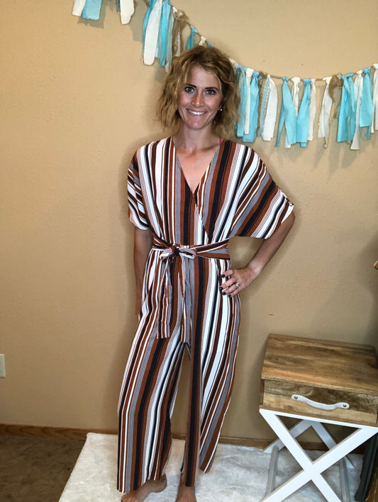 STRIPED ROMPER