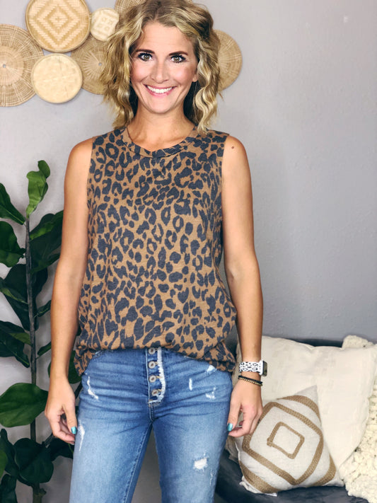 BROWN LEOPARD TANK