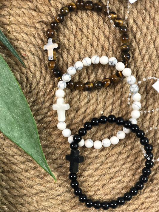 CROSS STRETCH BRACELET