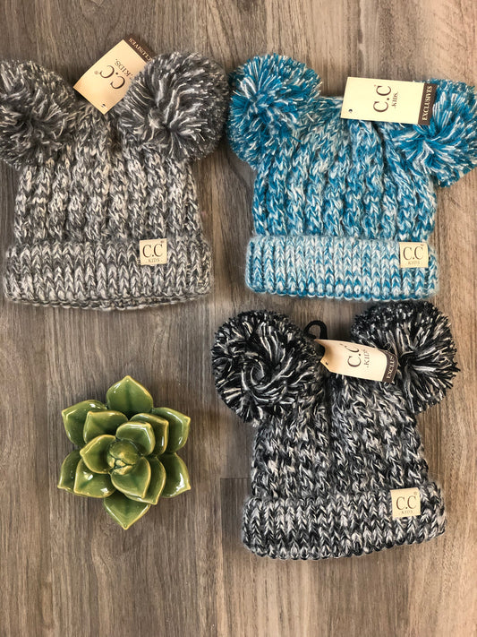 DOUBLE POM C.C. BEANIE {LITTLES}
