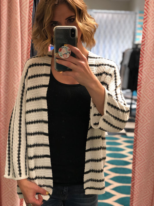 STRIPED CARDIGAN