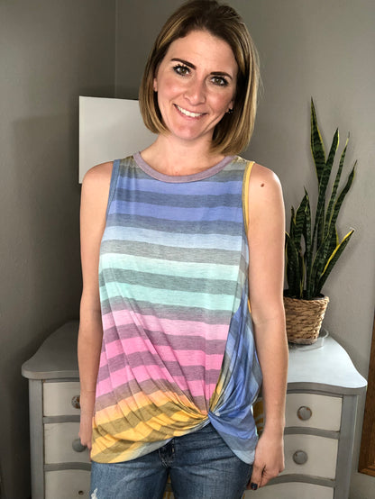 MULTI STRIPE TANK