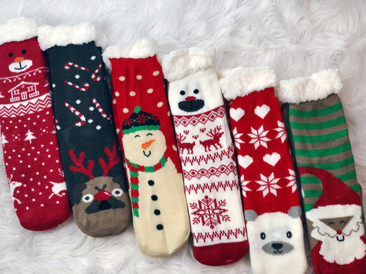 WINTER FUN WOMENS SLIPPER SOCK