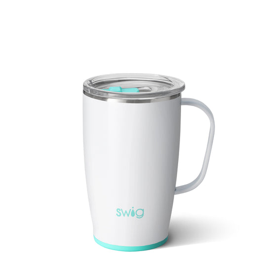 18 OZ DIAMOND WHITE MUG W/ HANDLE