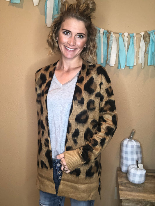 LEOPARD CARDIGAN