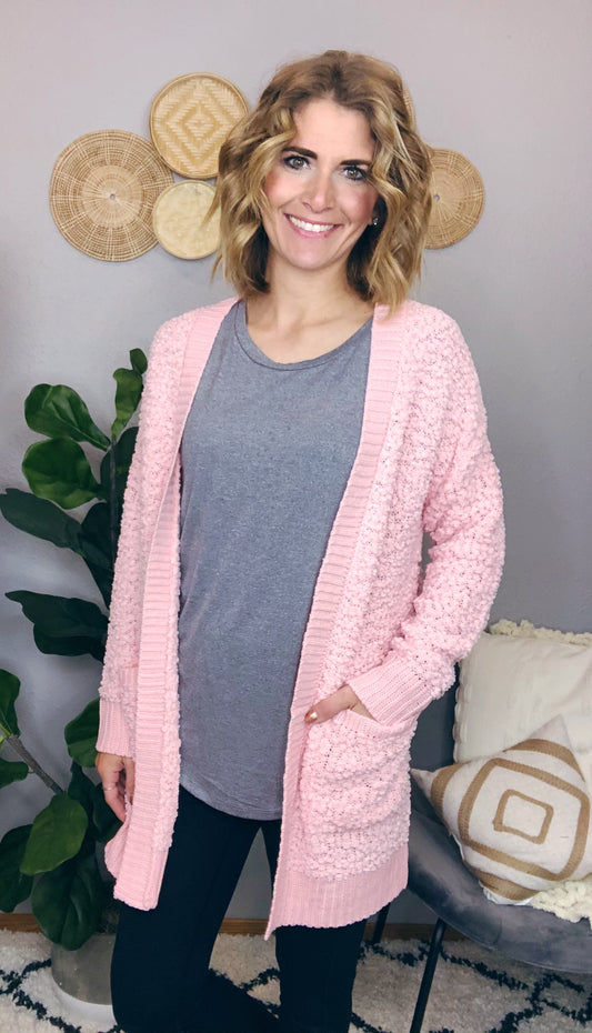 SPRING POPCORN CARDIGAN