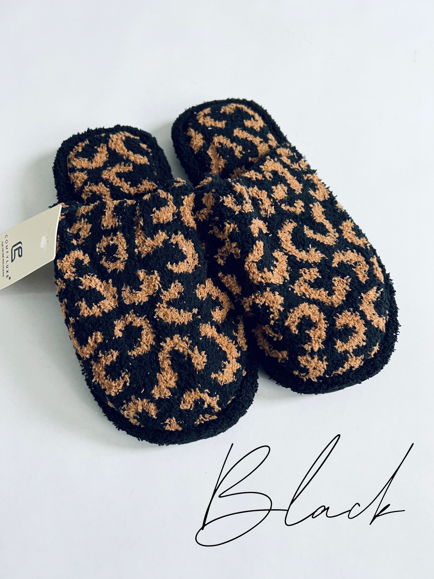 WINTER LUXURY SOFT LEOPARD PATTERN SLIPPER