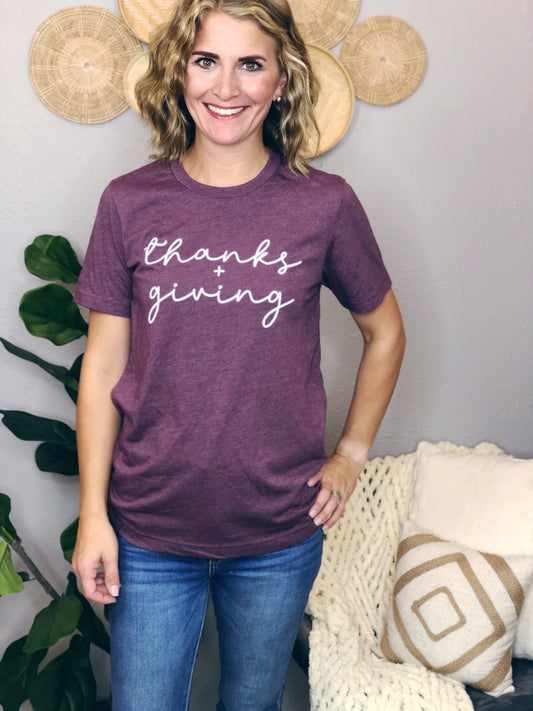 THANKS + GIVING TEE