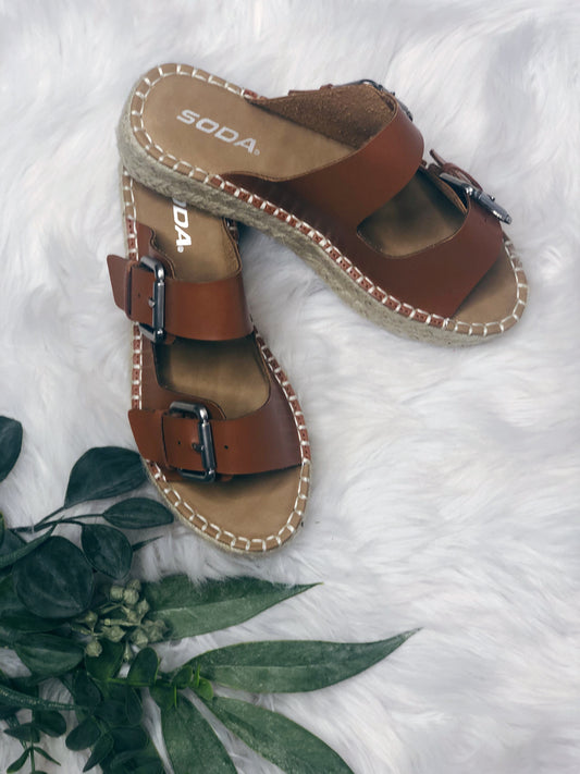 TAN ESPADRILLE SANDAL