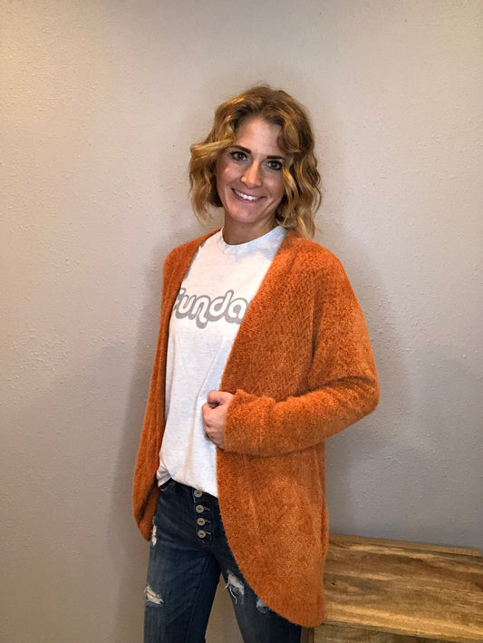 RUST CARDIGAN
