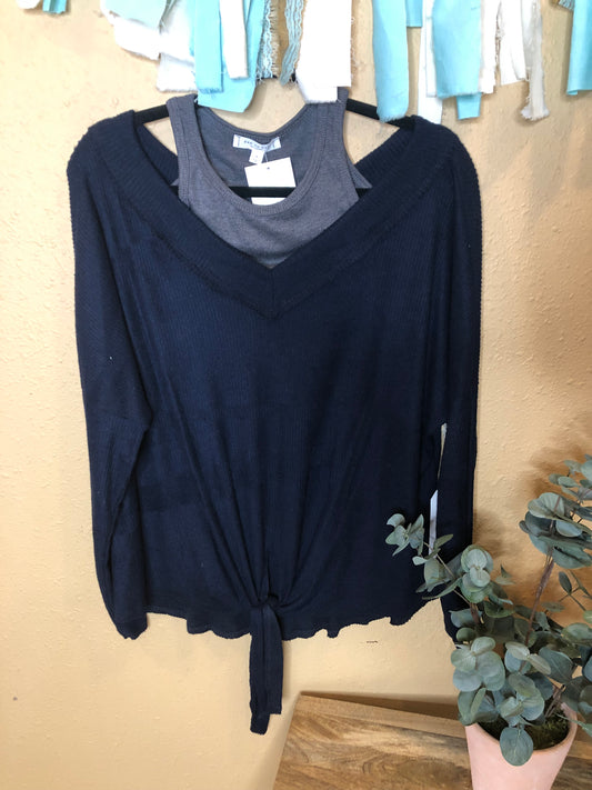 V NECK SWEATER