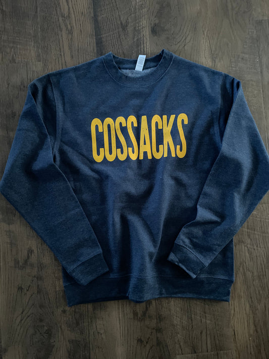 NAVY COSSACK SWEATER