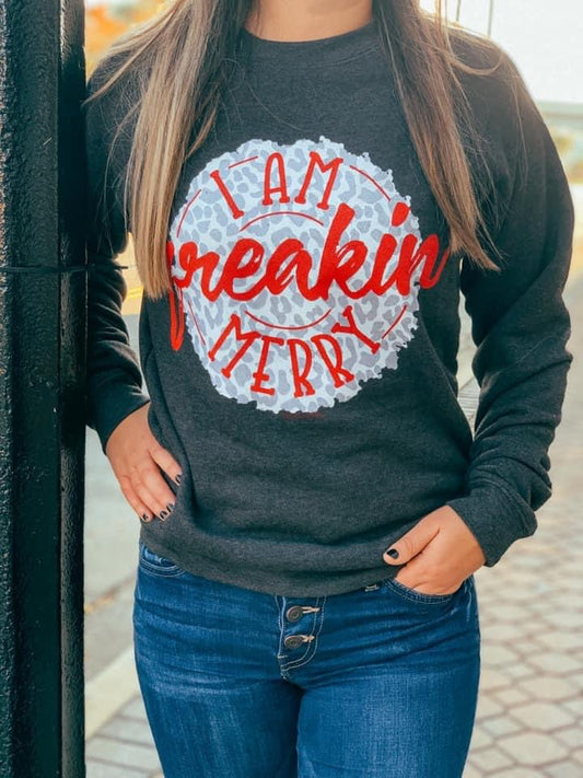 FREAKIN’ MERRY CREW NECK SWEATER