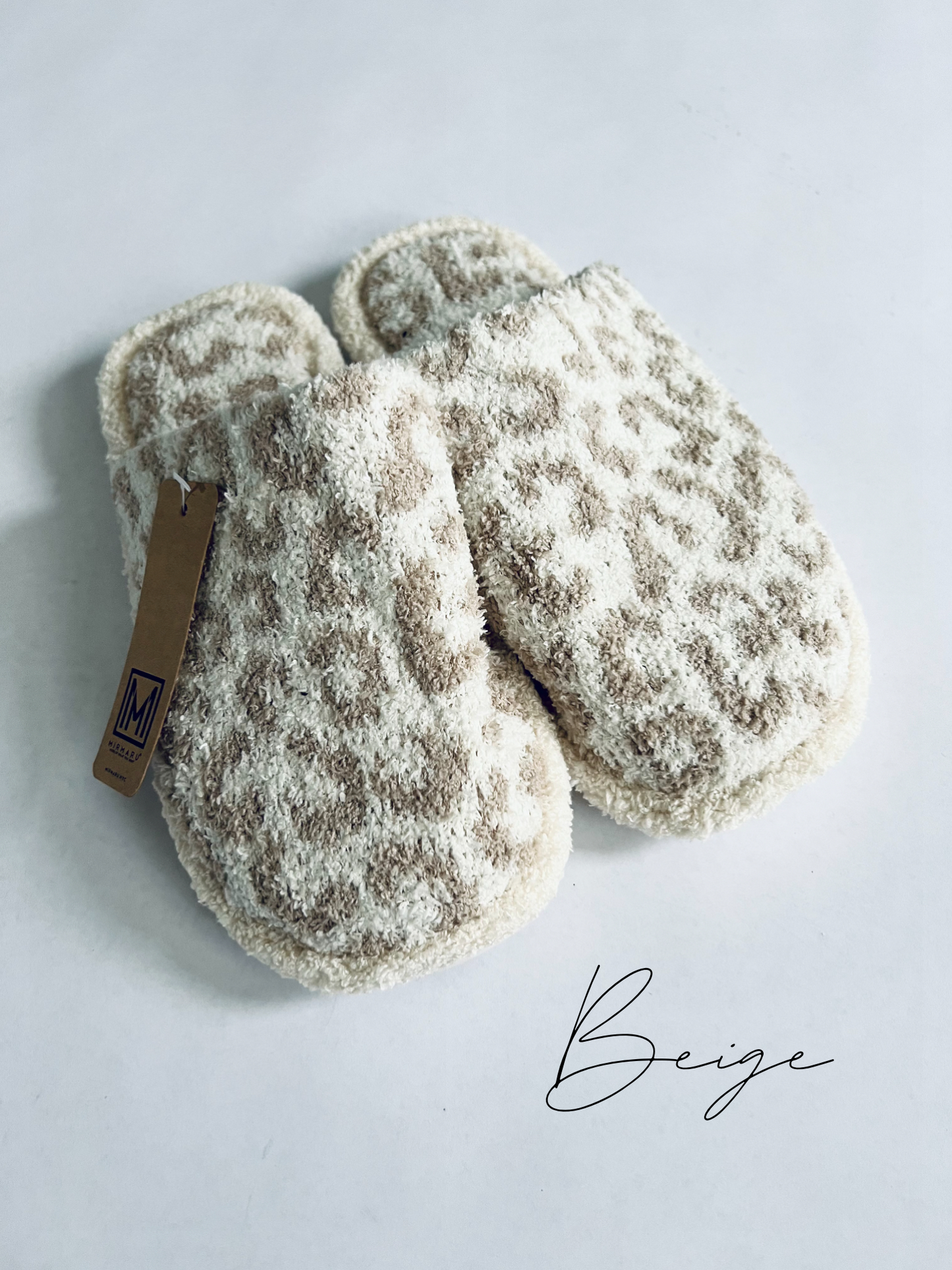 WINTER LUXURY SOFT LEOPARD PATTERN SLIPPER