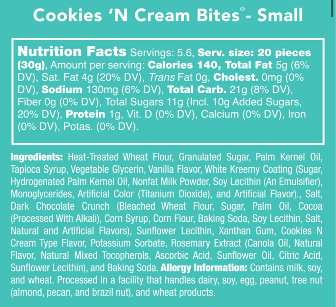 CANDY CLUB COOKIES N’ CREAM BITES
