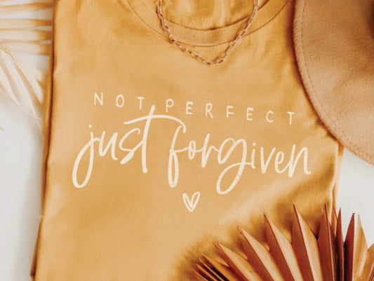 NOT PERFECT JUST FORGIVEN TEE