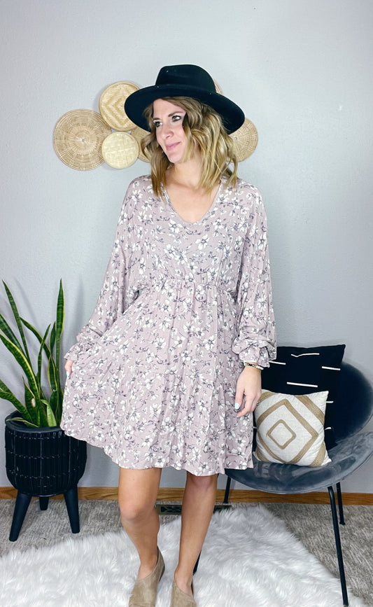 WOVEN WAIST ELASTIC DRESS