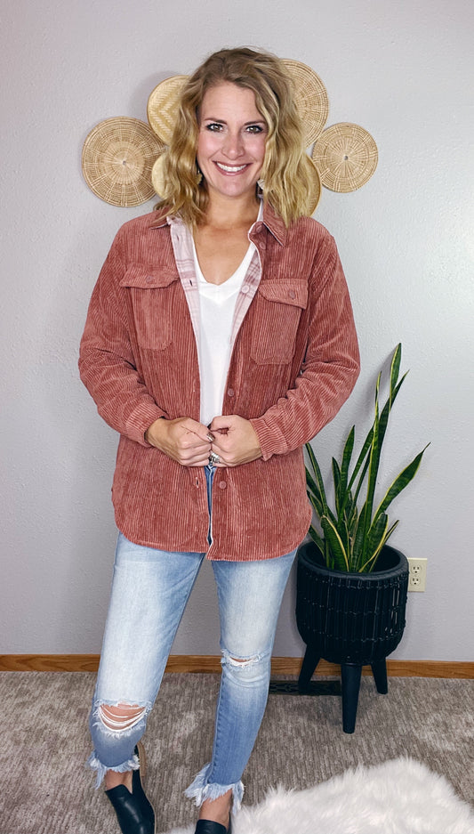 BLUSH REVERSIBLE SHACKET