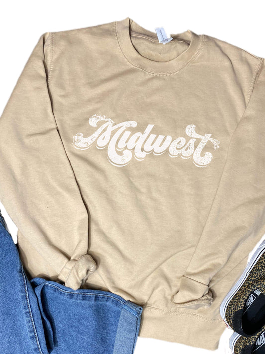 MIDWEST RETRO CREW NECK SWEATER
