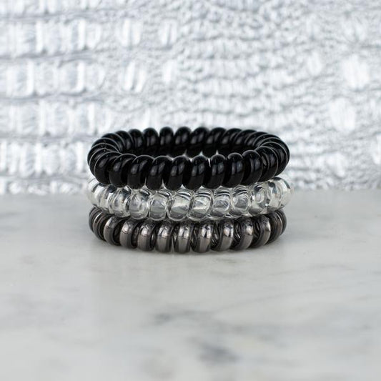 Black Diamond Metallic Hair Ties